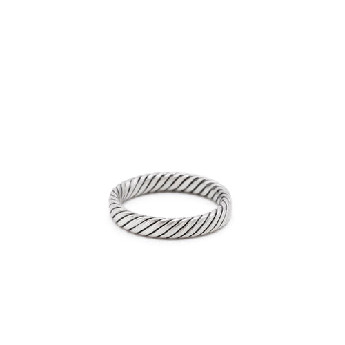 Saint Silver™ Halo Ring silver men jewelry on white background