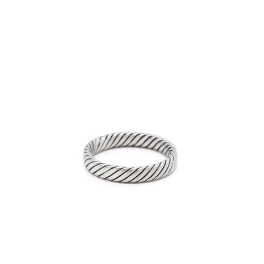Saint Silver™ Halo Ring silver men jewelry on white background